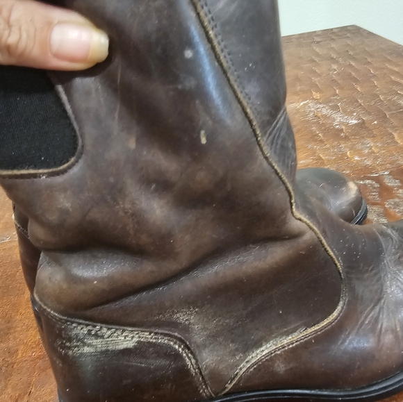 Distressed Brown Leather Santana Canada Boots US Size 8.5 - Picture 2 of 9